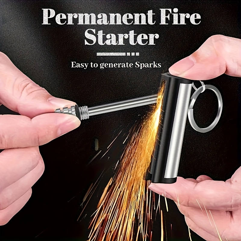 Fire Piston Starter - Поршневой огниво-зажигатель для выживания, брелок-формата, водонепроницаемый