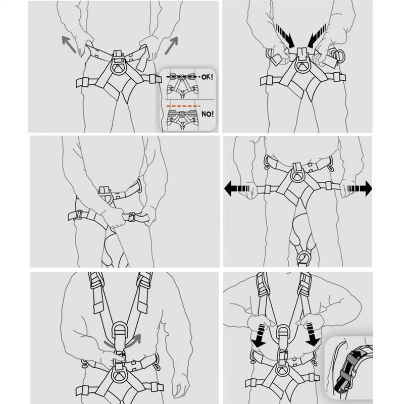 Ремни безопасности, комплект з – обзор и цена Harness Climbing Adjustable