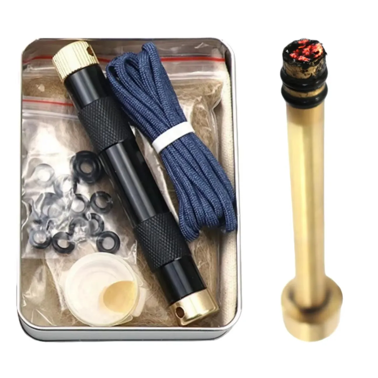 Новый портативный пистонный ог – обзор и цена Fire Piston Starter
