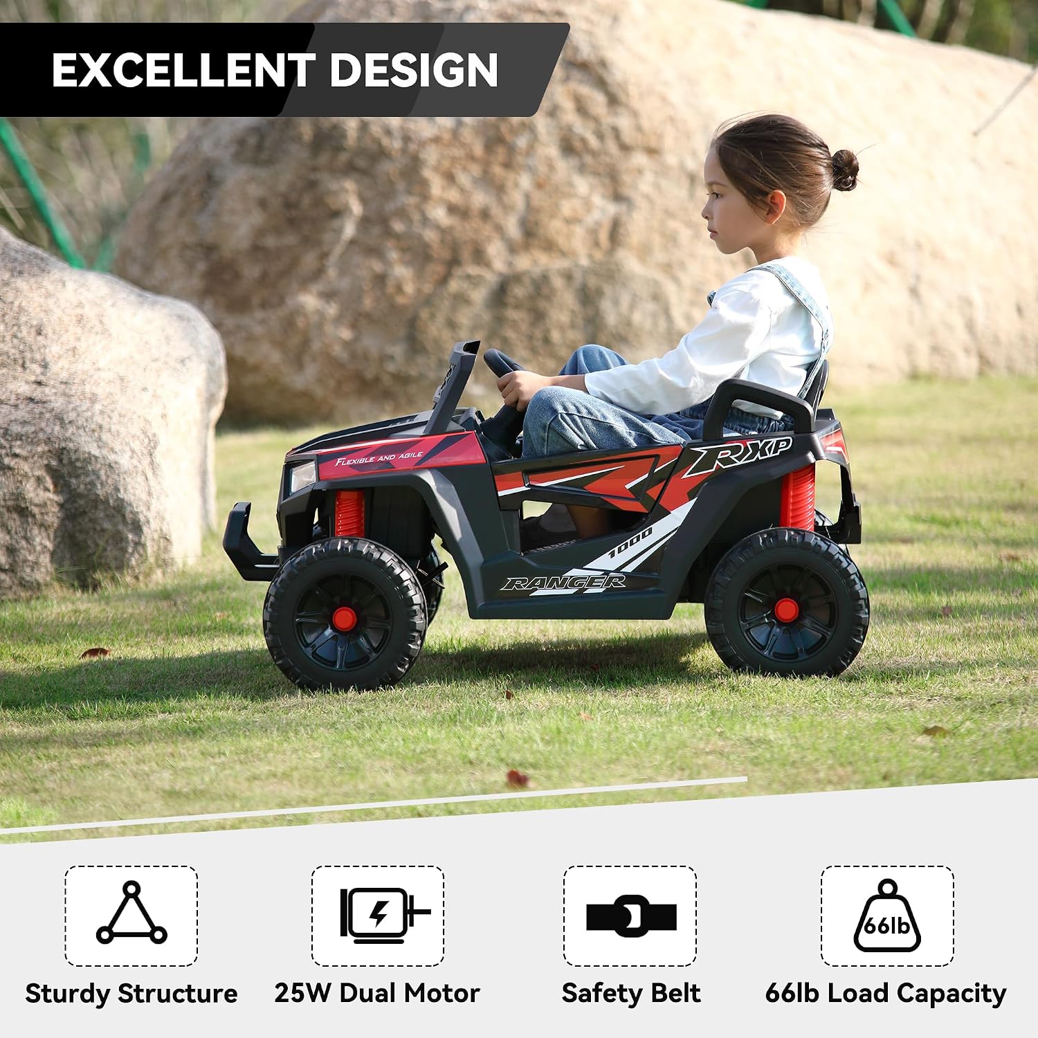 Детский электромобиль на 4 кол – обзор и цена Outdoor Adventure Toys For Kids